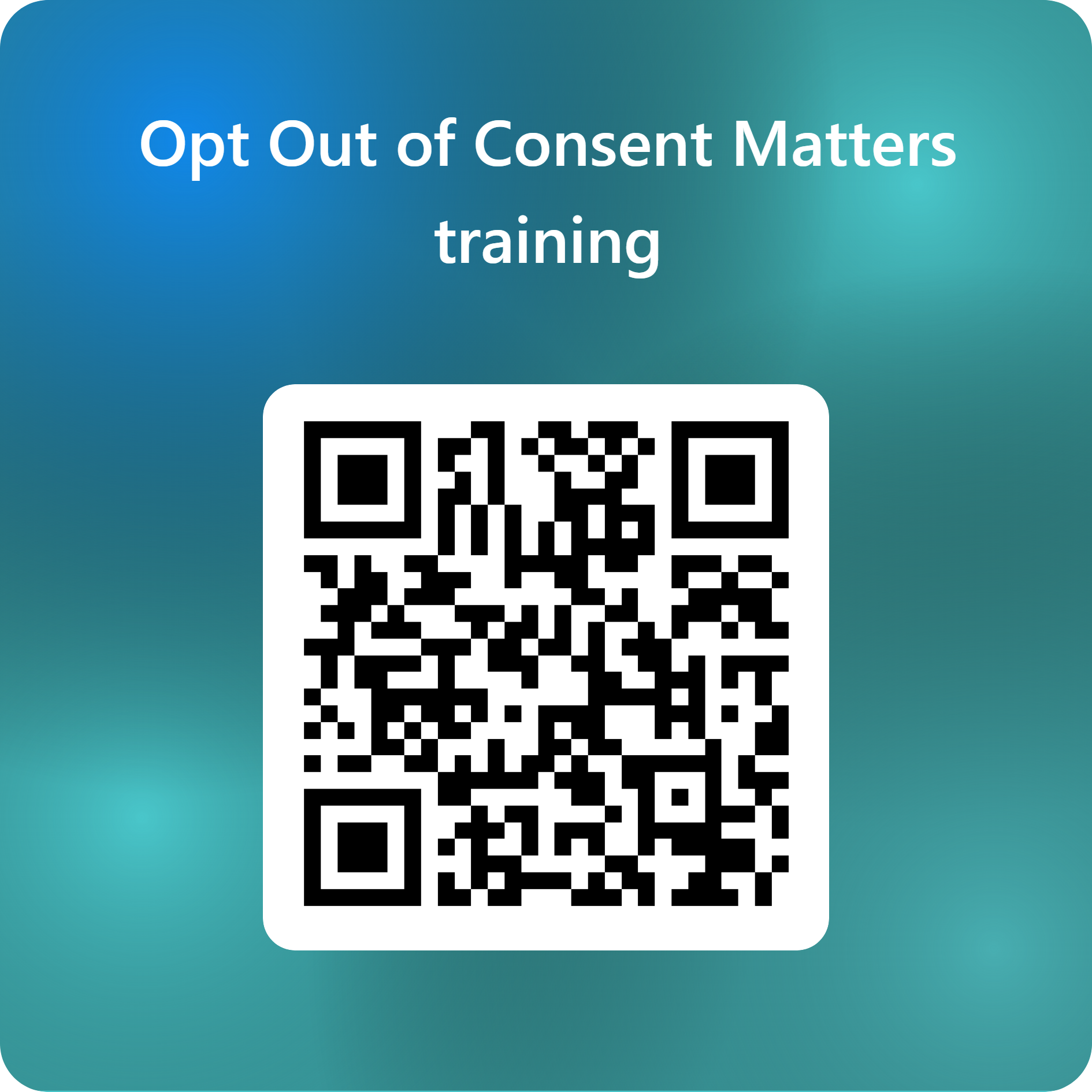 QR code consent matters training