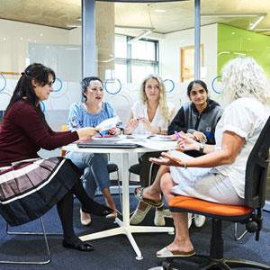 Photograph of support offered to University Centre Telford students