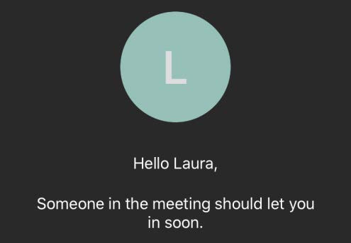 Microsoft Teams Waiting Room Screen