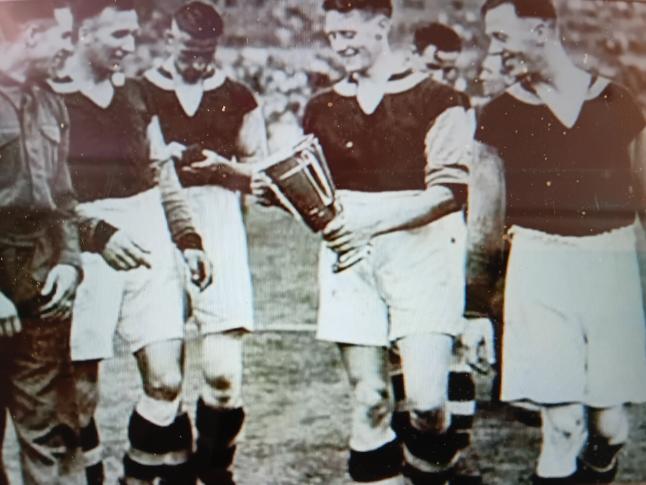 West Ham Players with the 1941 War Cup