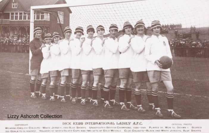 1921 - The Famous Dick Kerr Ladies 'British Champions' Postcard