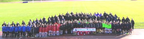 Players from the FA Premier League Under 12 Truce Tournament