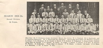 Huddersfield Town Team Photo 1913-14