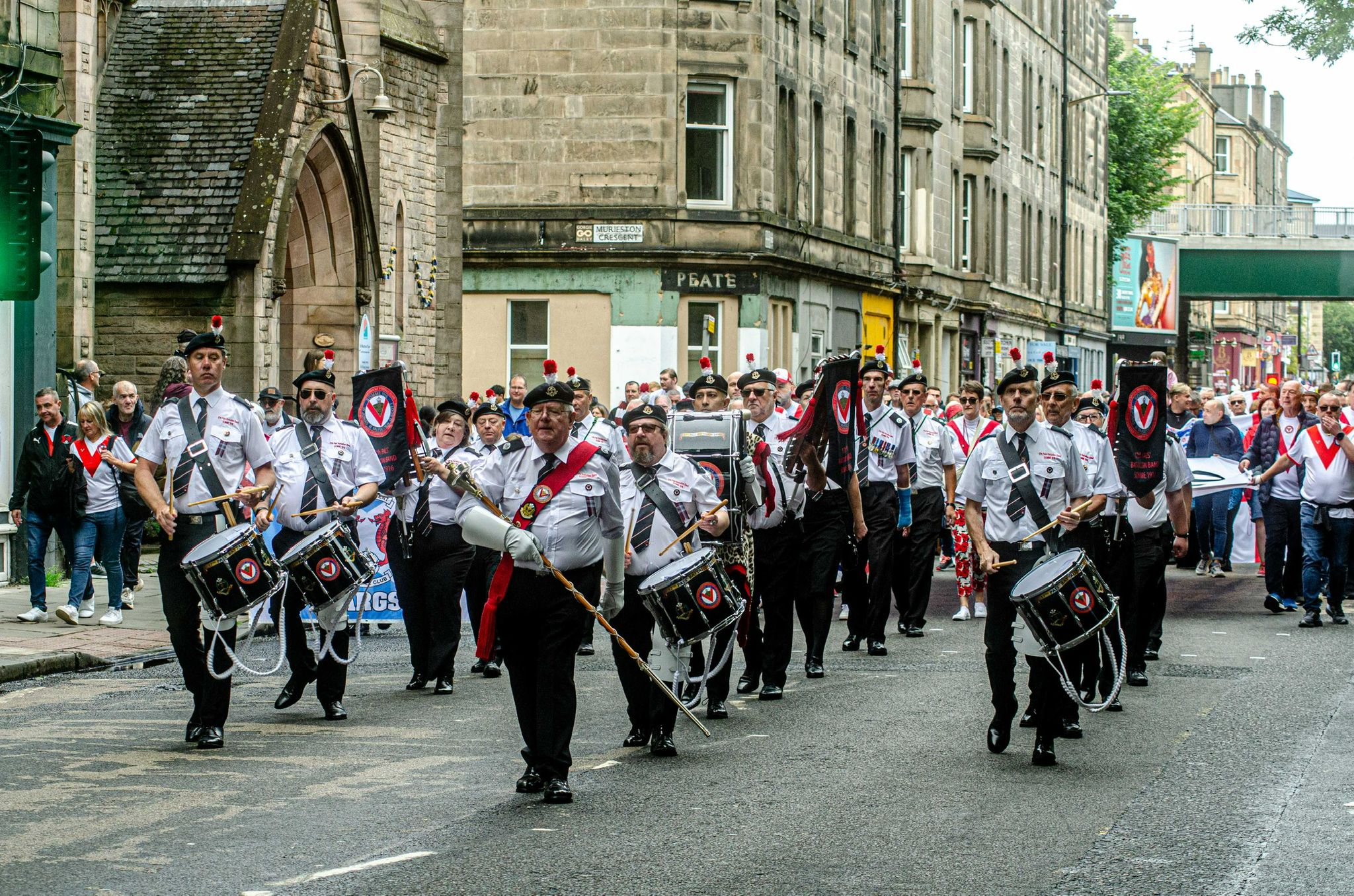 The 17th Pals' Battalion Band Hearts Parade