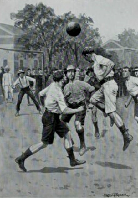Boer Prisoners at Sialkot Prison Camp play a match against their guards