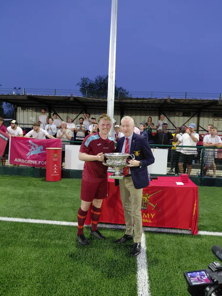 Colonel David Jones with Liam Silver