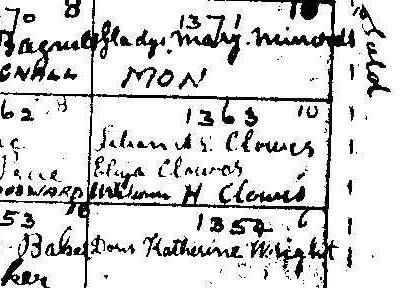 WH Clowes Death Certificate