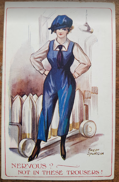Original WW1 Munitionette Postcard