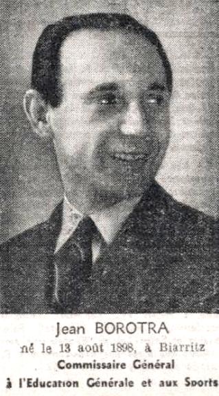 Jean Borotra as Sports Commissioner in Tous les Sports 10th January 1942