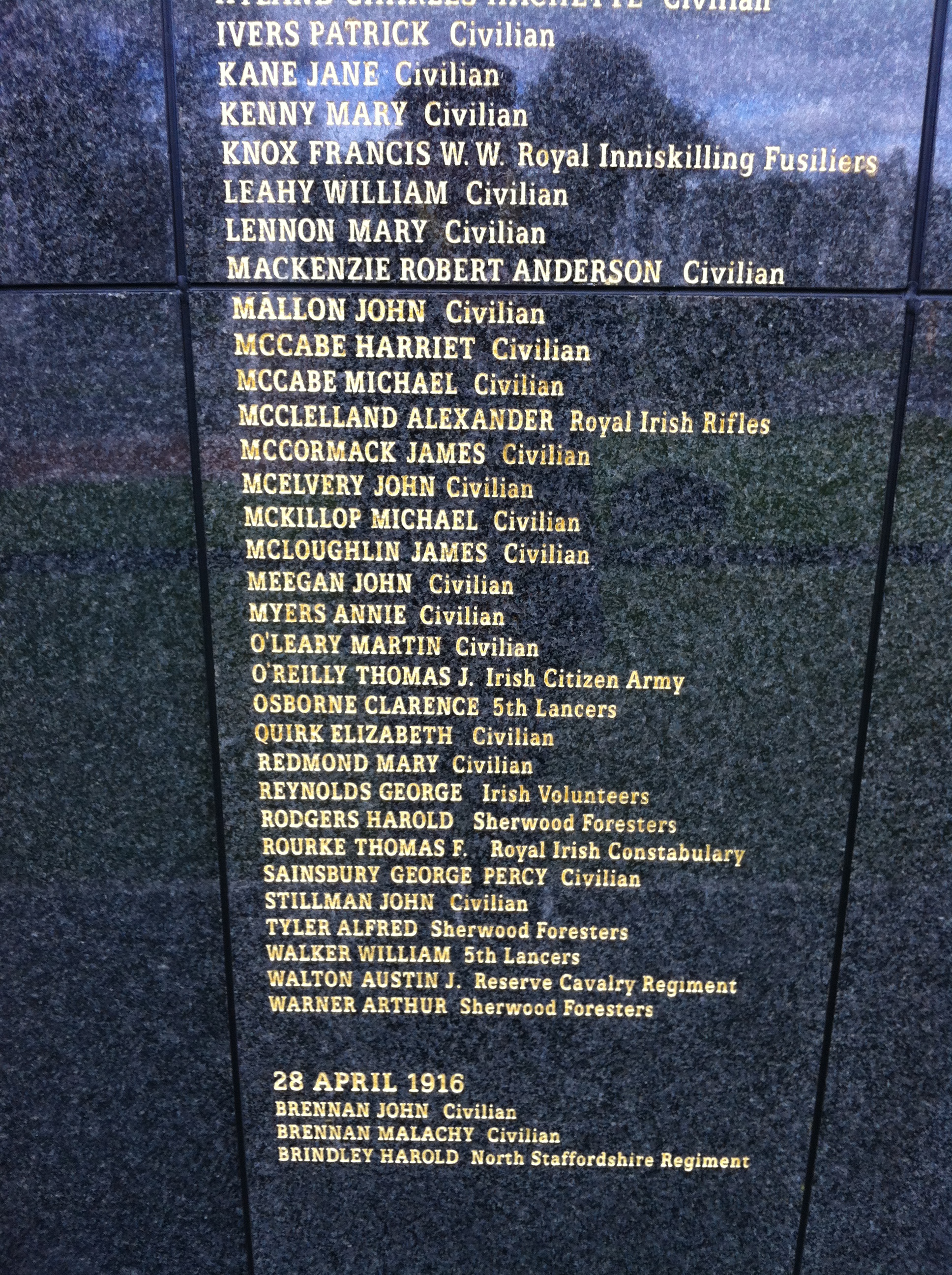 Glasnevin Cemetery, Dublin - Memorial Plaque