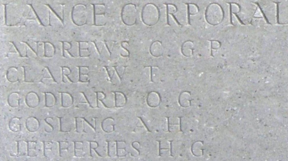 Harold George Jefferies - Helles Memorial