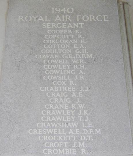 Lawrence Crawshaw - Runnymede Memorial