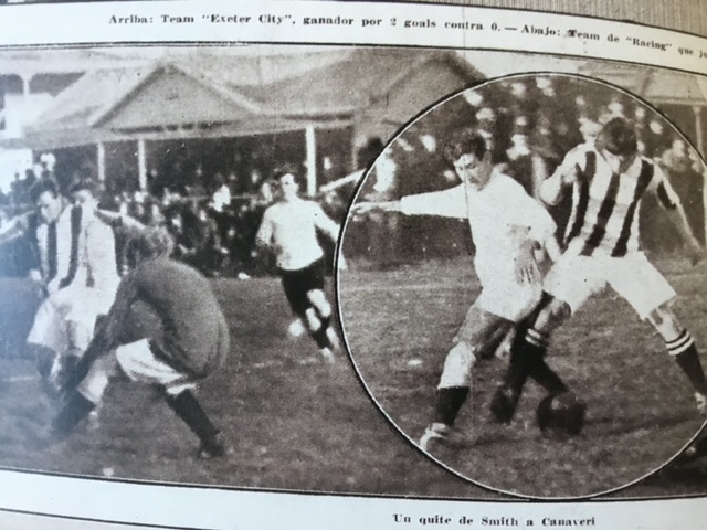Racing Club v Exeter City. Source: Grecian Archive