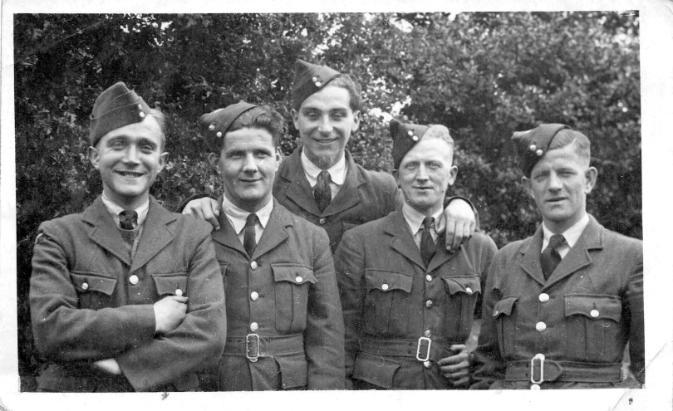 T.G. Jones (middle) with RAF colleagues
