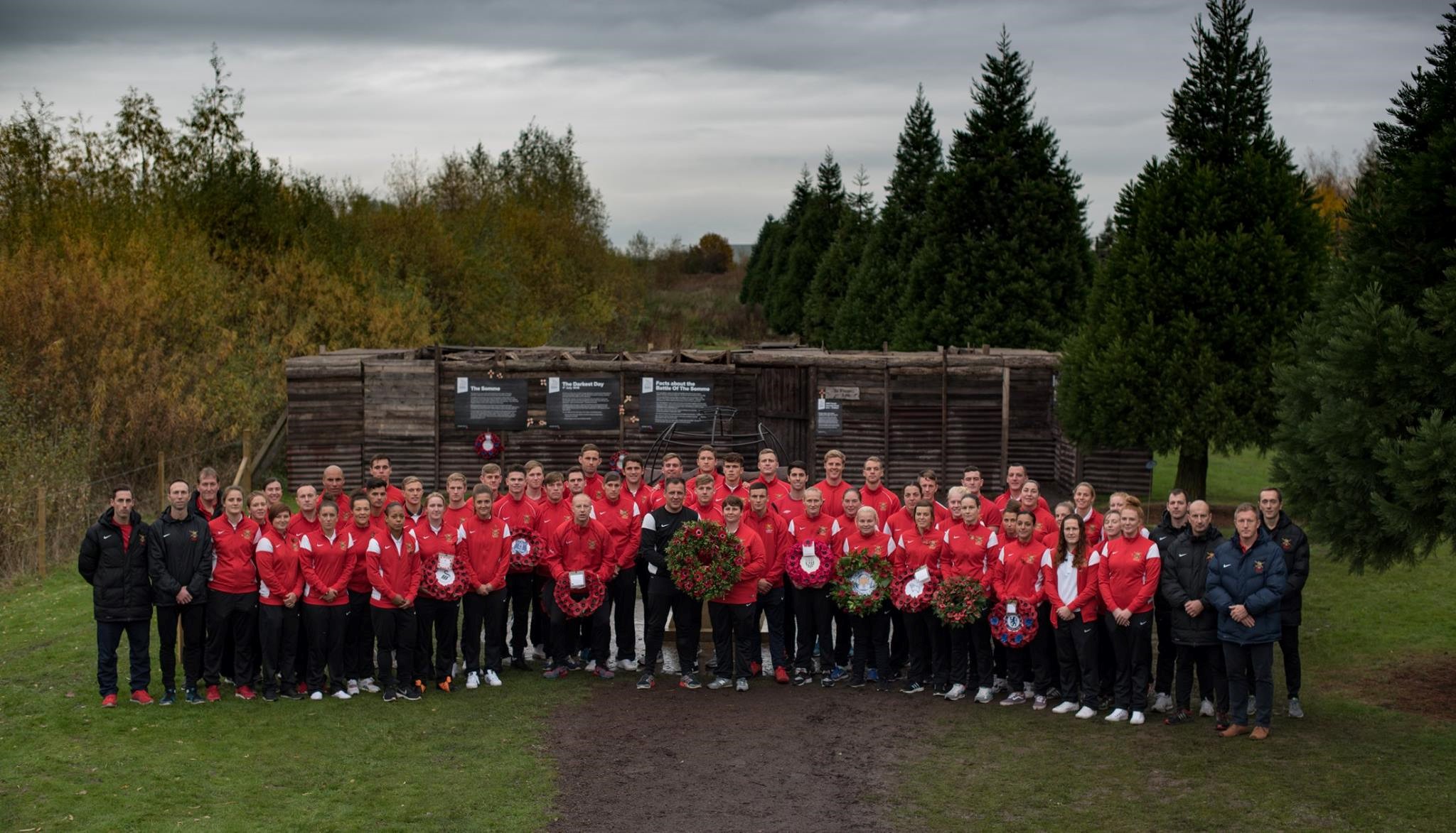 The Army Men and Womens visit the National Arboretum in Alrewas in November 2016