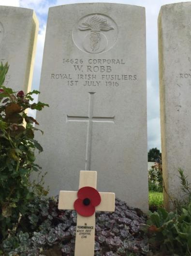 CWGC Grave of Corporal William Robb