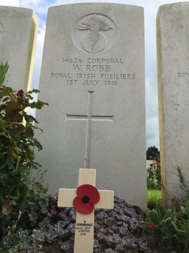 CWGC Grave of Corporal William Robb