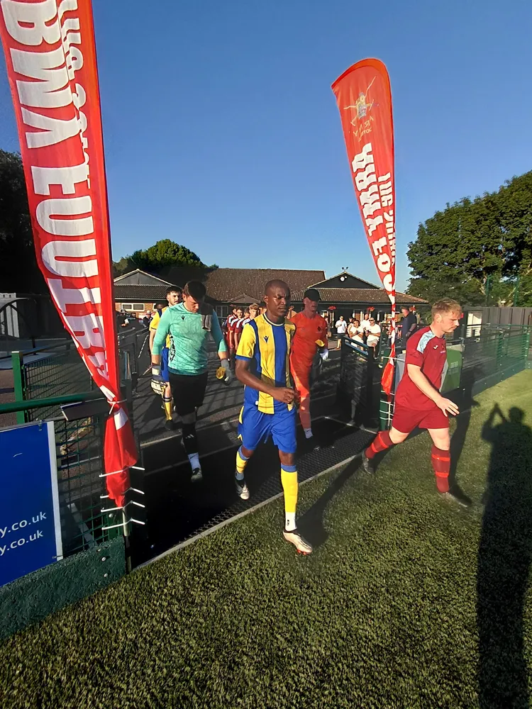 The Teams Take To The Field