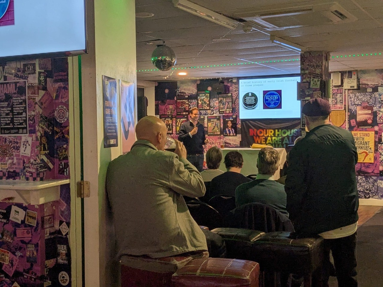 Chris Lee Presenting at Dulwich Hamlet